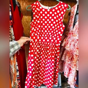 Emilyandfin XS Red/White Polka Dot Dress